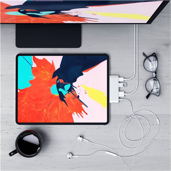 Satechi aluminio Type-C Mobile Pro Hub argento