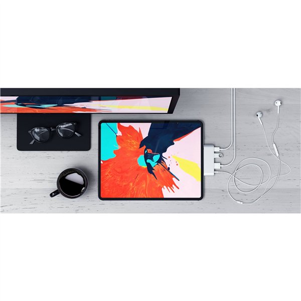 Satechi aluminio Type-C Mobile Pro Hub argento
