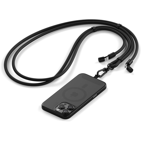 Satechi OntheGo Crossbody Lanyard Cable Black