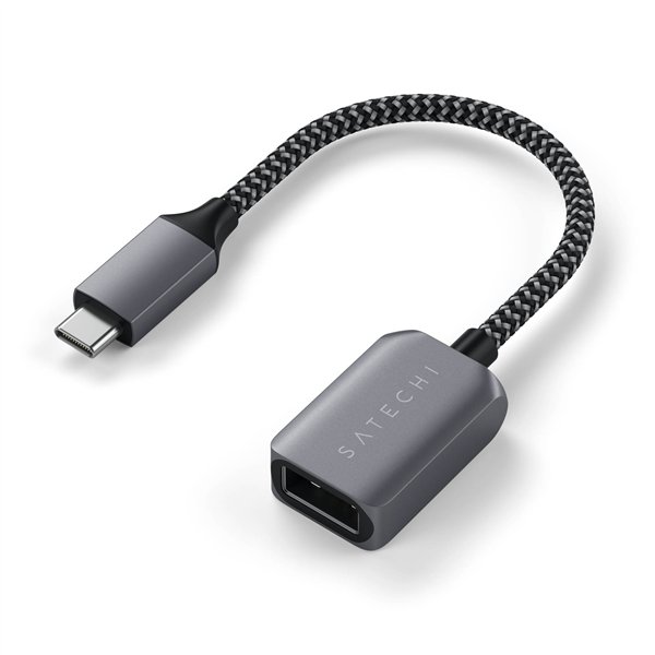 Satechi USB-C to USB 3.0 cable adapter space gray