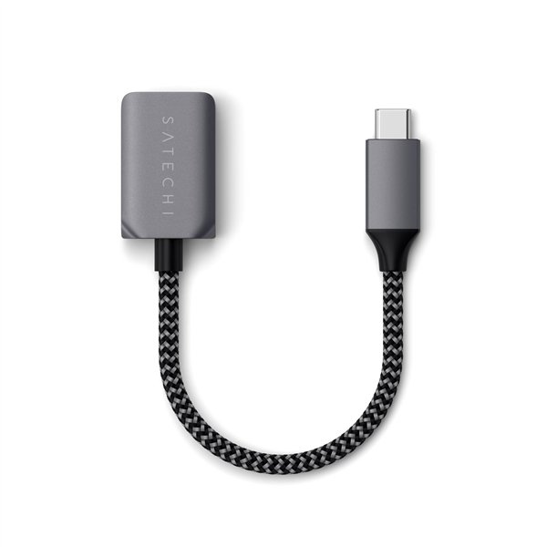 Satechi USB-C to USB 3.0 cable adapter space gray