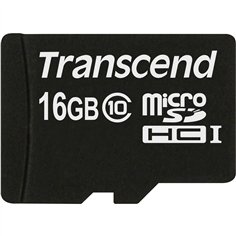 Transcend microSDHC 16GB Class 10 + Adattatore SD