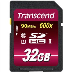 Transcend SDHC 32GB Class10 UHS-I 600x Ultimate