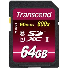 Transcend SDXC 64GB Class10 UHS-I 600x Ultimate