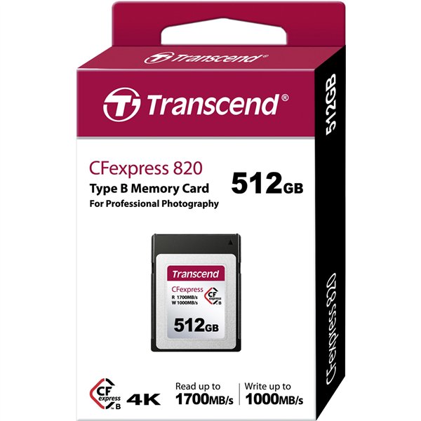 Transcend CFexpress Card   512GB Type B              TS512GCFE820