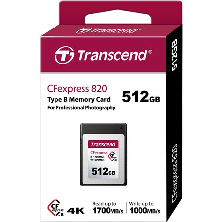Transcend CFexpress Card   512GB Type B              TS512GCFE820