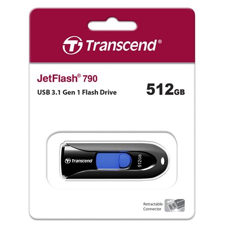 Transcend JetFlash 790     512GB USB 3.1 Gen 1 nero