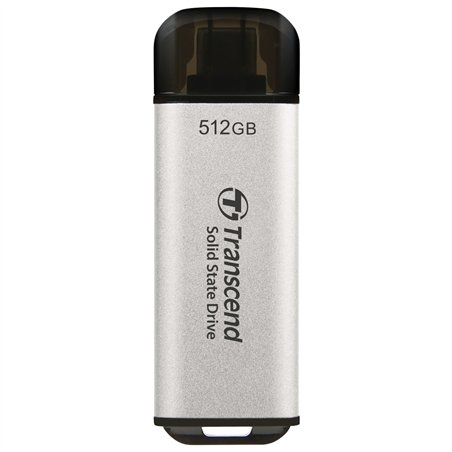Transcend SSD ESD300S      512GB USB-C argento