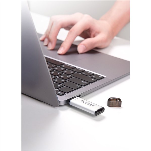Transcend SSD ESD300S        2TB USB-C argento