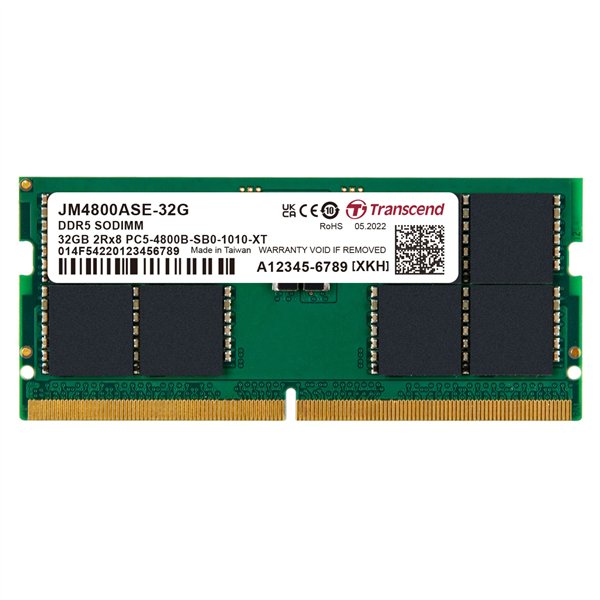 Transcend JetRAM DDR5 4800 32GB SO-DIMM