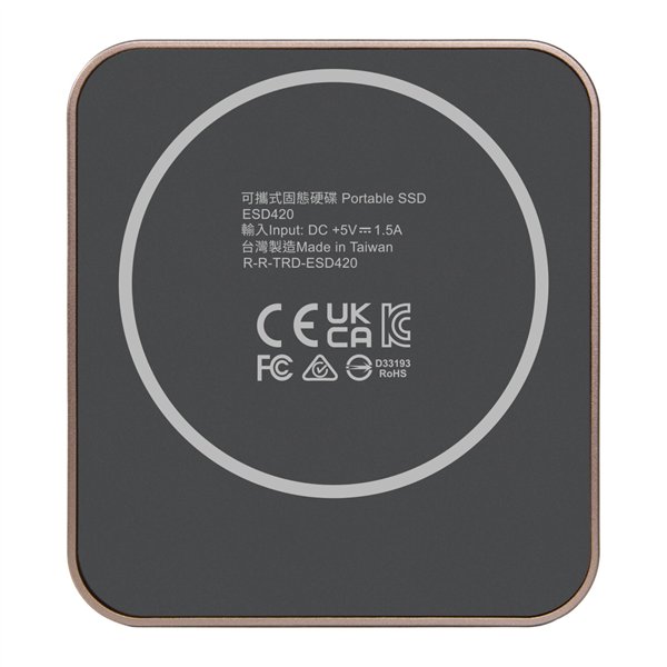 Transcend portatile SSD 1TB Magnetic R/W 2000/2000 oro rosa