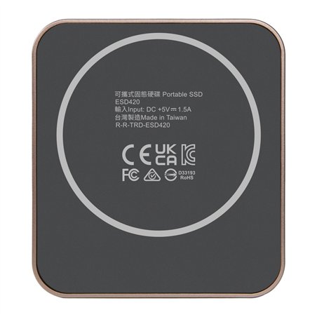 Transcend portatile SSD 1TB Magnetic R/W 2000/2000 oro rosa