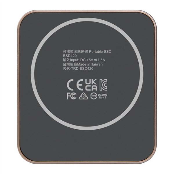 Transcend portatile SSD 4TB Magnetic R/W 2000/2000 oro rosa