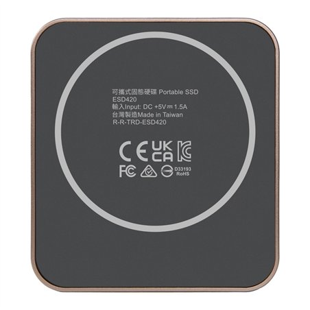 Transcend portatile SSD 4TB Magnetic R/W 2000/2000 oro rosa