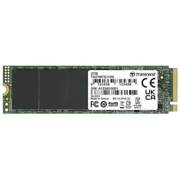 Transcend SSD MTE115S        2TB NVMe PCIe Gen3 x4