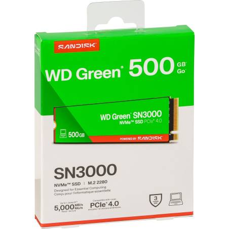 Western Digital Green SSD  500GB M.2 2280 PCI 4.0 SN3000