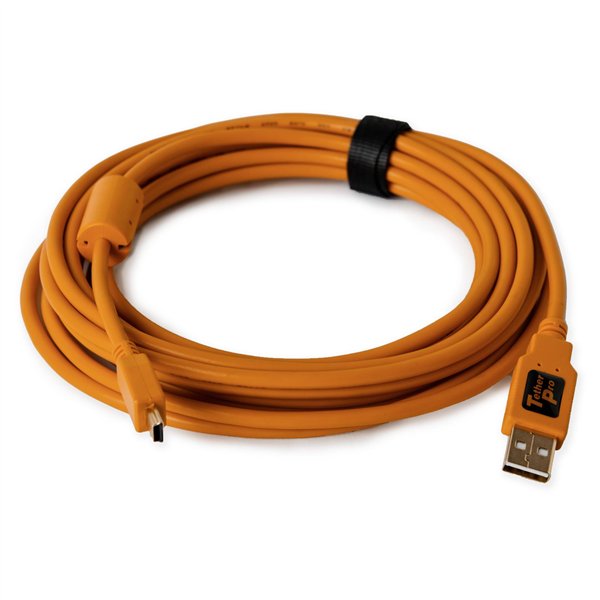 Tether Tools TetherPro USB 2.0 A/MiniB 5 Pin 4,6m arancio