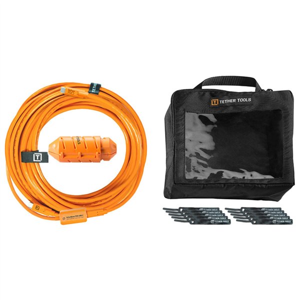 Tether Tools USB-C v. sist. cavi C 9,40m arancione