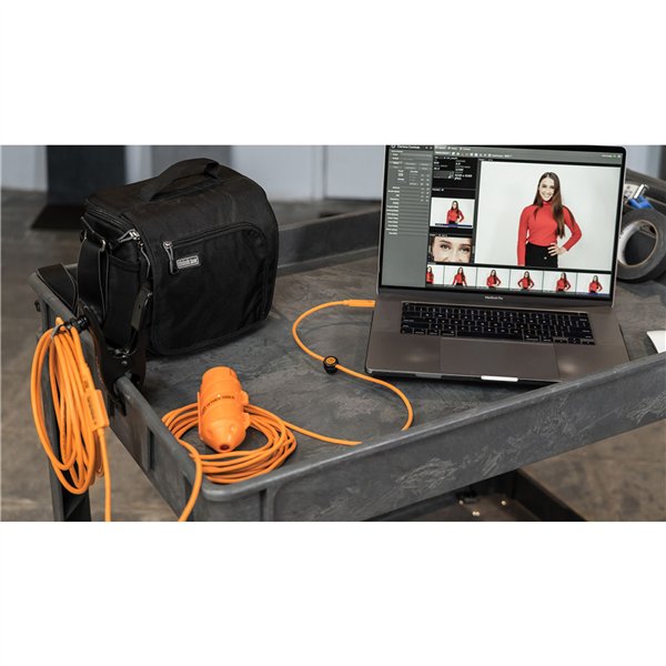 Tether Tools USB-C v. sist. cavi C 9,40m arancione