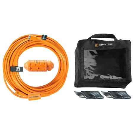 Tether Tools USB-C a sist. cavo Micro-B 9,40m arancione