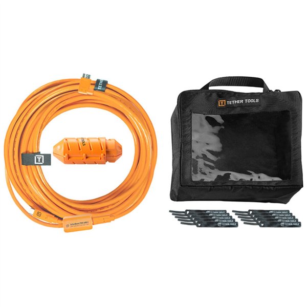 Tether Tools USB-C a sist. cavo Micro-B  right orange
