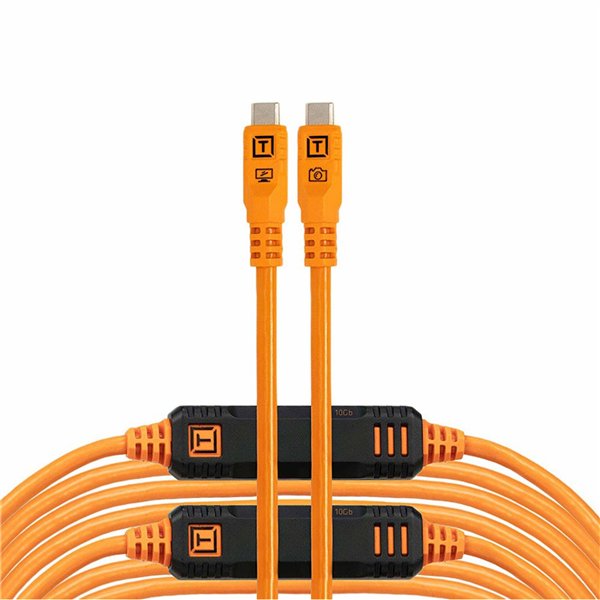 Tether Tools TetherPro USB-C Optima 10G diritta arancio 9,4m