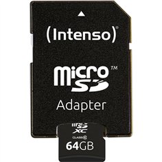 Intenso microSDXC           64GB C10 con adattatore 2