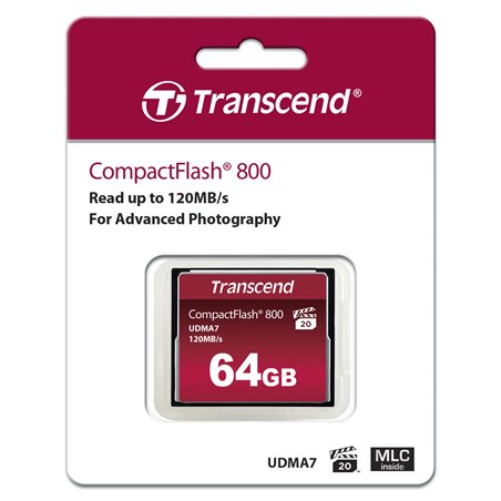 Transcend Compact Flash 64GB 800x