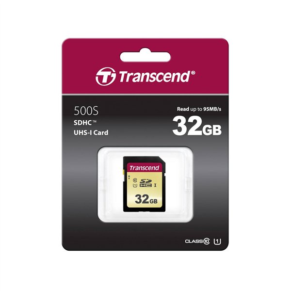 Transcend SDHC 500S         32GB Class 10 UHS-I U3 V30