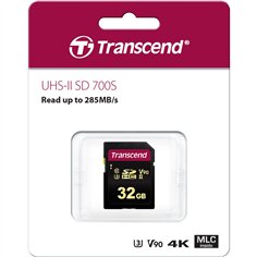Transcend SDHC 700S         32GB Class 10 UHS-II U3 V90