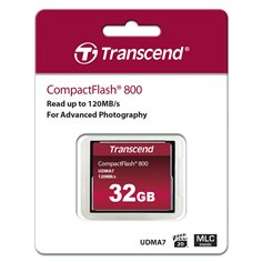 Transcend Compact Flash     32GB 800x 2