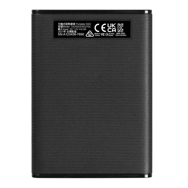 Transcend SSD ESD270C      250GB USB-C USB 3.1 Gen 2
