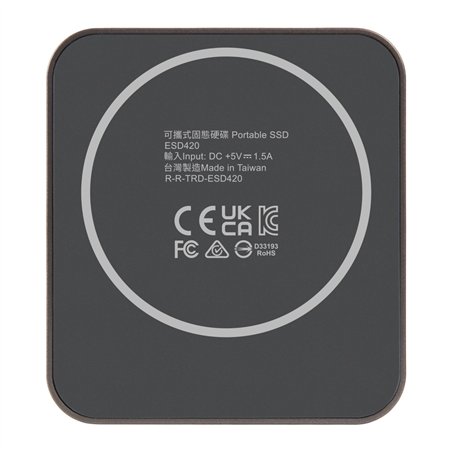 Transcend portatile SSD 2TB Magnetic R/W 2000/2000 Iron Gray