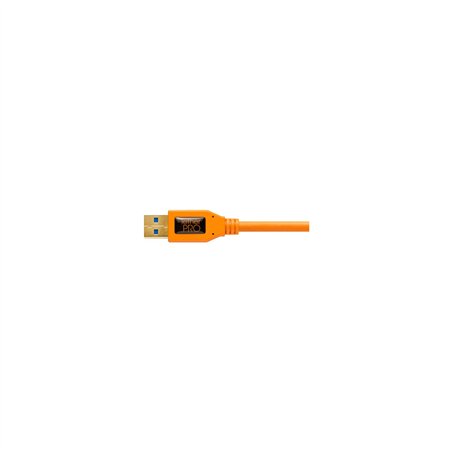 Tether Tools TPro USB 3.0 Micro-B Right Angle 4.6m/15' ORG