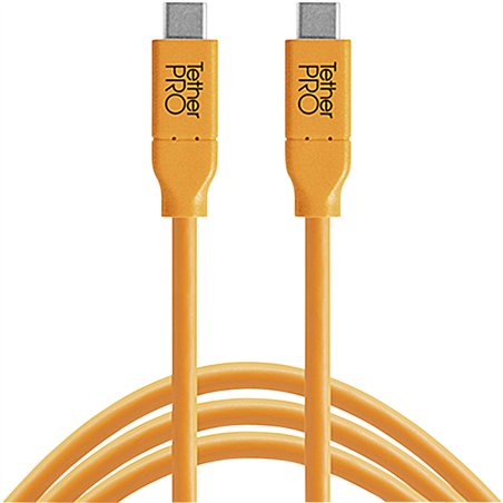 Tether Tools USB-C zu USB-C 4,60m arancio