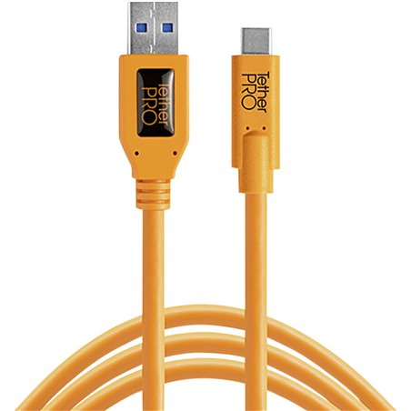 Tether Tools USB 3.0 zu USB-C 4,60m arancio