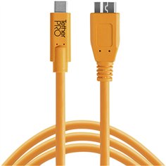 Tether Tools USB-C zu 3.0 Micro- B 4,60m arancio