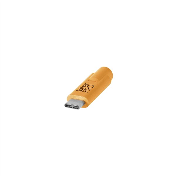 Tether Tools USB-C zu 3.0 Micro- B Right Angle 4,60m arancio