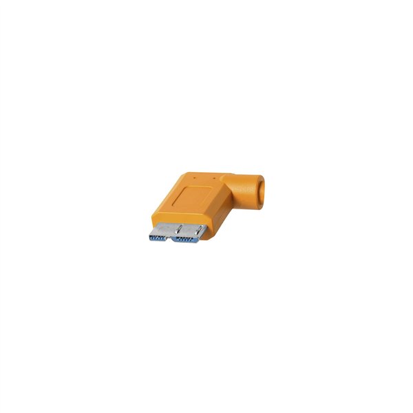 Tether Tools USB-C zu 3.0 Micro- B Right Angle 4,60m arancio