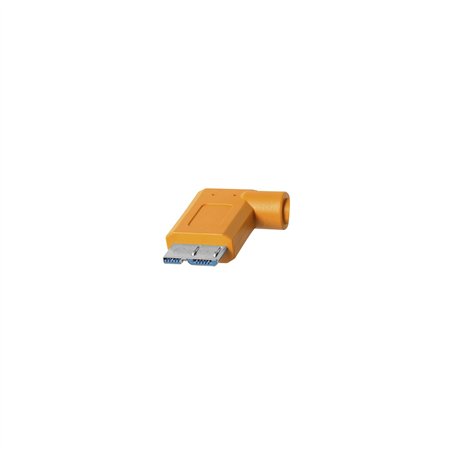 Tether Tools USB-C zu 3.0 Micro- B Right Angle 4,60m arancio