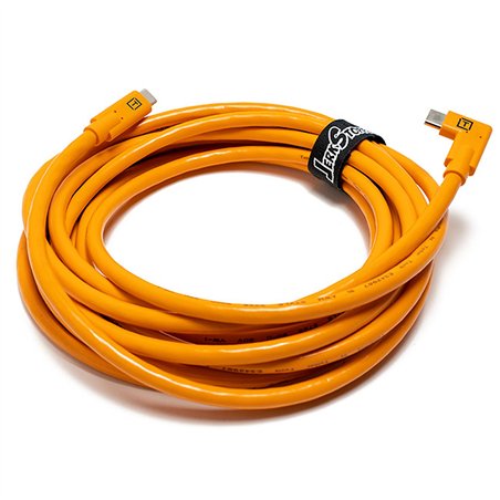 Tether Tools TetherPro USB-C su USB-C angolo retto arancione