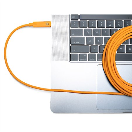 Tether Tools TetherPro USB-C su USB-C angolo retto arancione