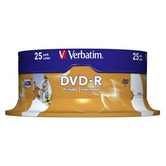 1x25 Verbatim DVD-R 4,7GB 16x Speed, wide printable 2