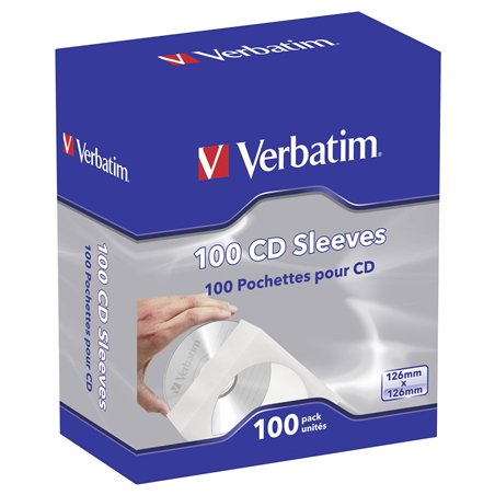 Verbatim CD / DVD buste carta Papersleeve conf. da 100 pz.