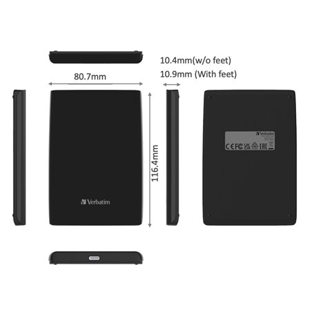 Verbatim Store n Go Slim   256GB Portable SSD USB 3.2 Gen 1 32180