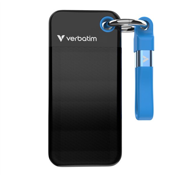 Verbatim Pocket SSD USB 3.2  1TB nero/blu 32191