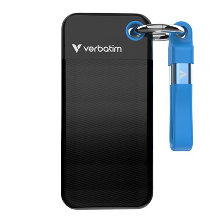 Verbatim Pocket SSD USB 3.2  2TB nero/blu 32195