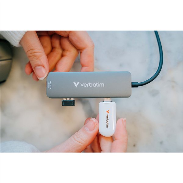 Verbatim Plectra bianco 64GB USB-C Flash Drive          30228