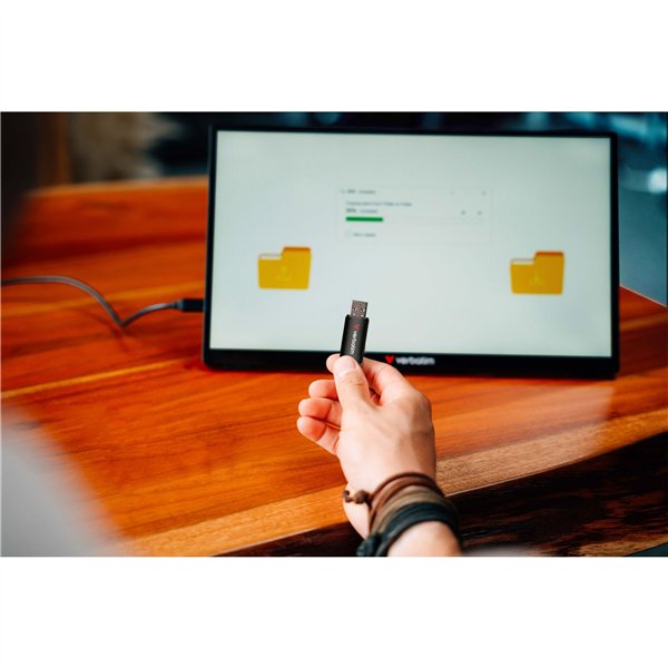 Verbatim V200 Metal USB3.2 128GB alluminio,  r/w 80/200MBs  30212