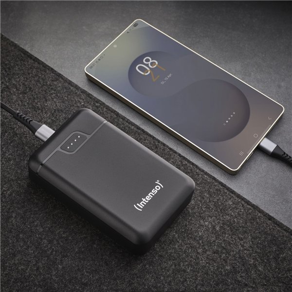 Intenso Powerbank B10000   black 12W inkl. USB-A to Type-C